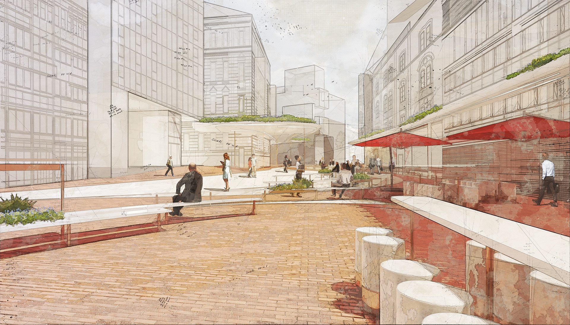 berchtold talmazan architekten - Sparkassenplatz